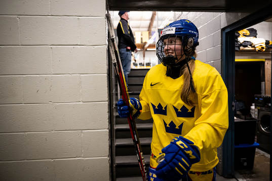 Felizia Wikner-Zienkiewicz of Sweden at a practice session