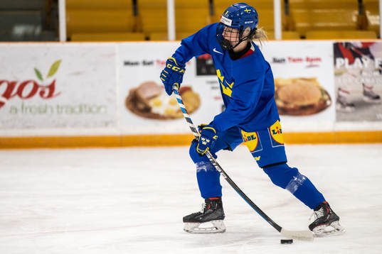 Hilda Svensson of Sweden at a practice session