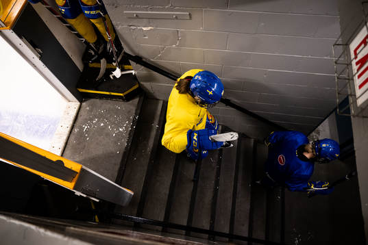 Hanna Thuvik of Sweden at a practice session