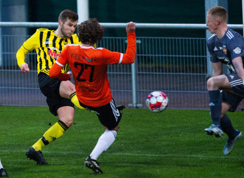 IFK Hässleholms Marcus Thuvesson nära göra 0-1 i matchen