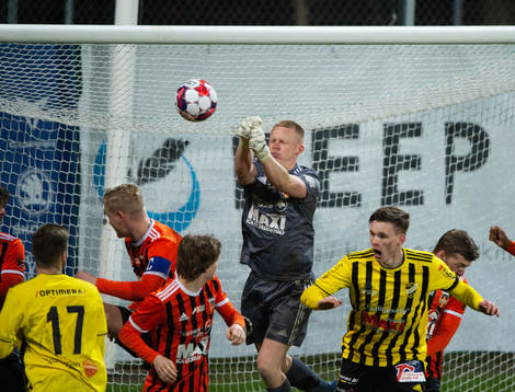 Kristianstads målvakt i matchen i div. 2 mellan