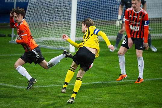 IFK Hässleholms Robin Strömberg i matchen i div. 2 mellan