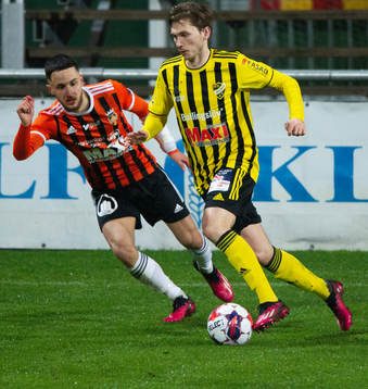IFK Hässleholms Edvin Nilssoni matchen i div. 2 mellan