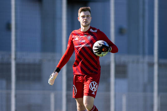 Ängelholms målvakt Robin Streifert
