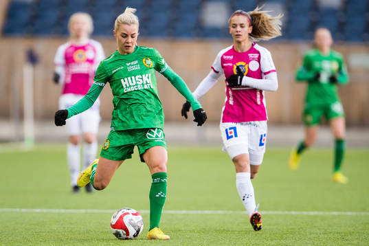 Hammarbys Lotta Ökvist och IK Uppsalas Johanna Renmark