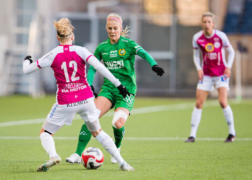 IK Uppsalas Beatrice Gärds och Hammarbys Adelina Engman