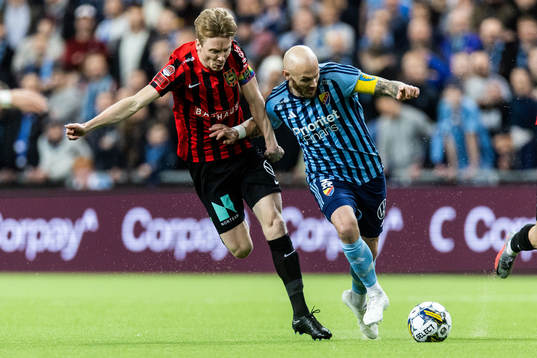 Brommapojkarnas Gustav Sandberg Magnusson och Djurgårdens