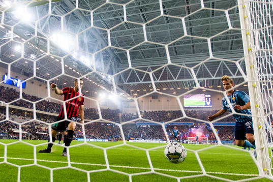 Djurgårdens Hampus Finndell gör 1-0
