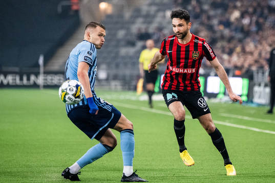 Djurgårdens Piotr Johansson och Brommapojkarnas Marijan