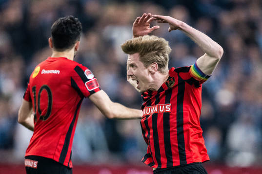 Brommapojkarnas Gustav Sandberg Magnusson reagerar på
