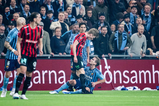 Brommapojkarnas Gustav Sandberg Magnusson och Djurgårdens