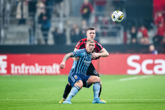 Brommapojkarnas Viktor Agardius och Djurgårdens Victor