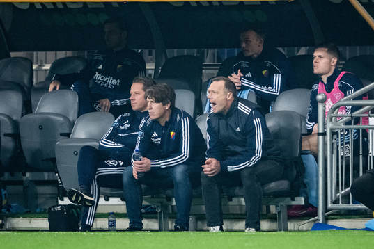 Djurgårdens tränare Thomas Lagerlöf och tränare Kim