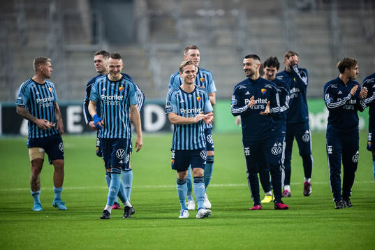 Djurgårdens Hampus Finndell jublar