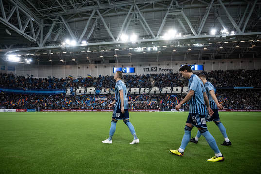 Djurgårdens Jesper Löfgren, Gustav Wikheim och Piotr