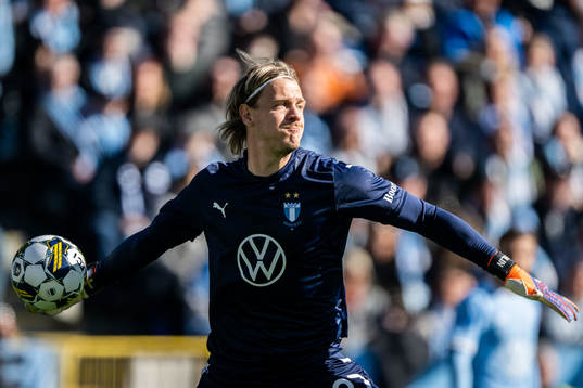Malmö FFs målvakt Johan Dahlin