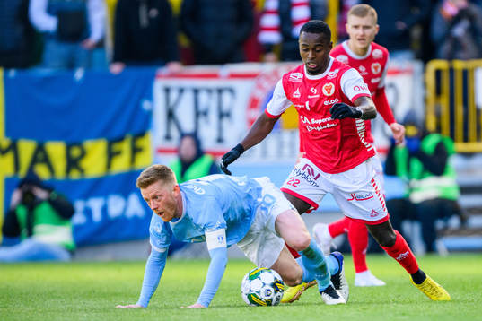Malmö FFs Anders Christiansen och Kalmars Nahom Girmai