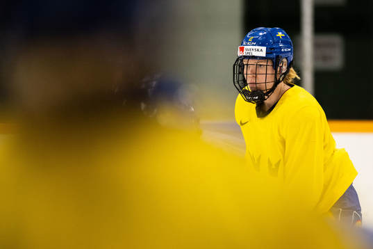 Paula Bergström of Sweden at a practice session