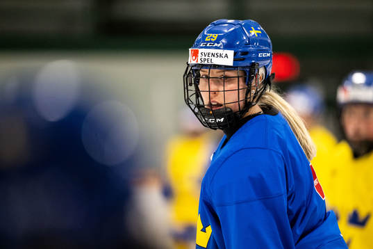 Olivia Carlsson of Sweden at a practice session