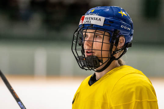 Linnéa Andersson of Sweden at a practice session