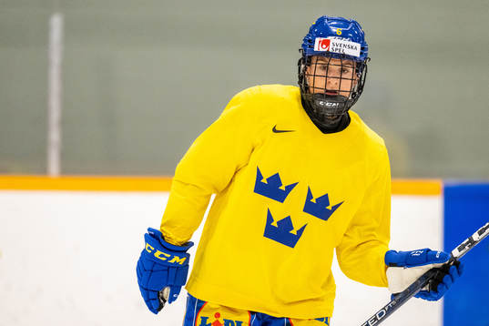 Josefine Holmgren of Sweden at a practice session