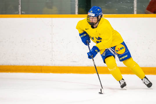 Lina Ljungblom of Sweden at a practice session