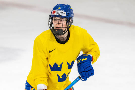 Linnéa Andersson of Sweden at a practice session