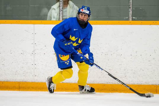 Hanna Olsson of Sweden at a practice session
