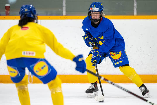 Hilda Svensson of Sweden at a practice session