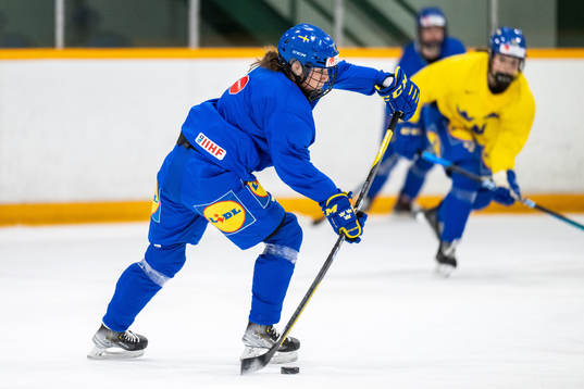 Anna Kjellbin of Sweden at a practice session