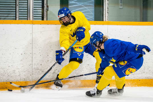 Linnéa Andersson of Sweden at a practice session