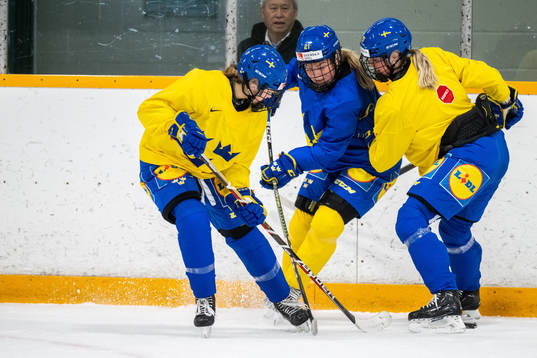 Lova Blom of Sweden at a practice session