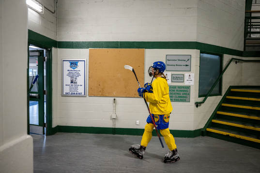 Sofie Lundin of Sweden at a practice session