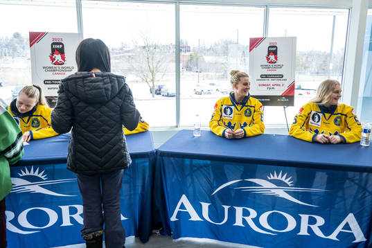 Mira Jungåker, Josefine Holmgren and Annie Silén of