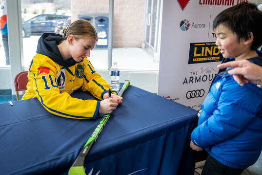 Nathalie Lidman  of Sweden at an autograph signing