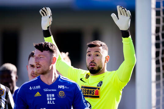 Landskronas målvakt Amr Kaddoura