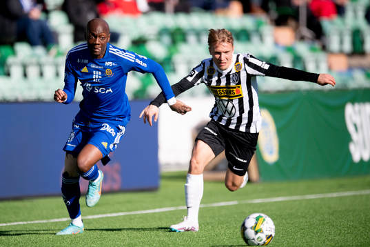 GIF Sundsvalls Moonga Simba och Landskronas Edvin Dahlqvist
