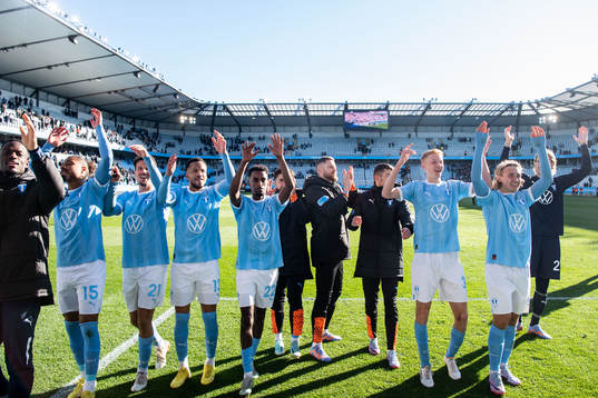 Malmö FFs spelare jublar