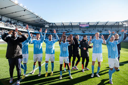 Malmö FFs spelare jublar