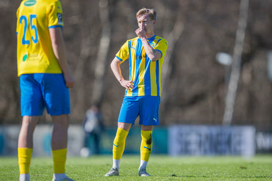 Eskilsminne IFs Alexander Engholm deppar