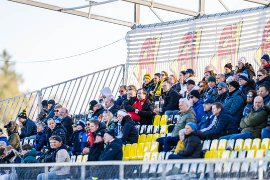Spectators in the stands