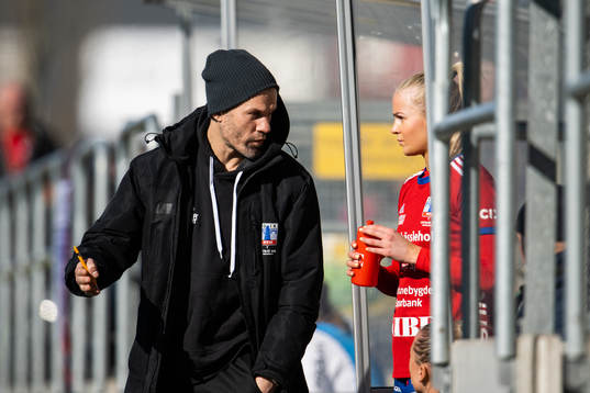 Vittsjös tränare Ulf Kristiansson och Moa Karlsson