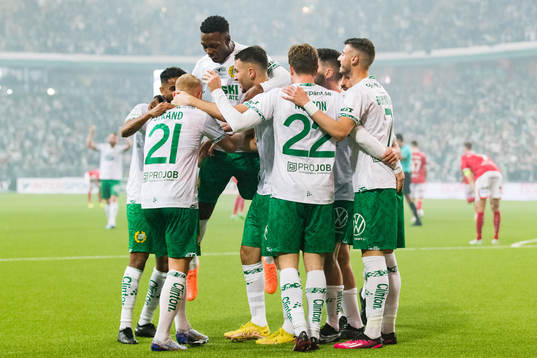 Hammarbys Joel Nilsson jublar