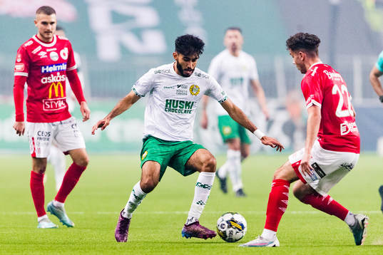 Hammarbys Montader Madjed och Degerfors Justin Salmon