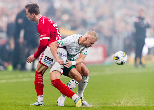 Degerfors Erik Lindell och Hammarbys Simon Strand