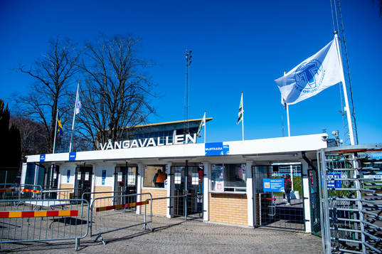 Vångavallen innan fotbollsmatchen i Superettan mellan
