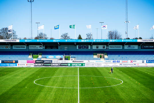 Vångavallen innan fotbollsmatchen i Superettan mellan