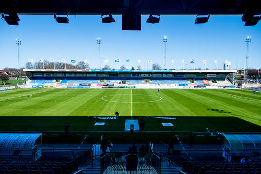 Vångavallen innan fotbollsmatchen i Superettan mellan