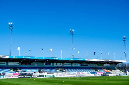 Vångavallen innan fotbollsmatchen i Superettan mellan