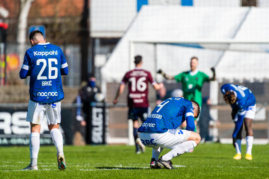Trelleborgs Haris Brkic och Mattias Andersson deppar